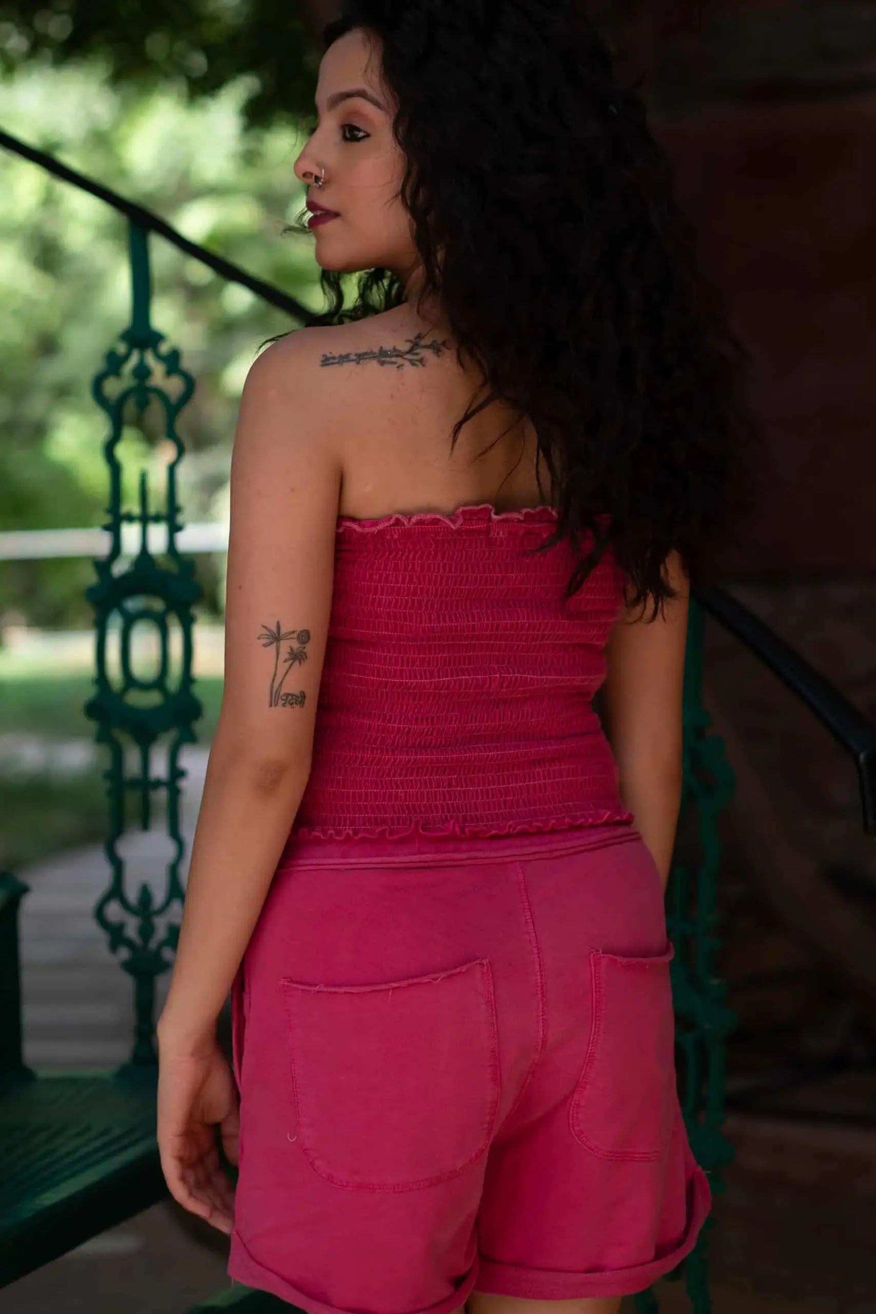 Bluebell Shorts (Fuchsia) - PURPLE POTATO