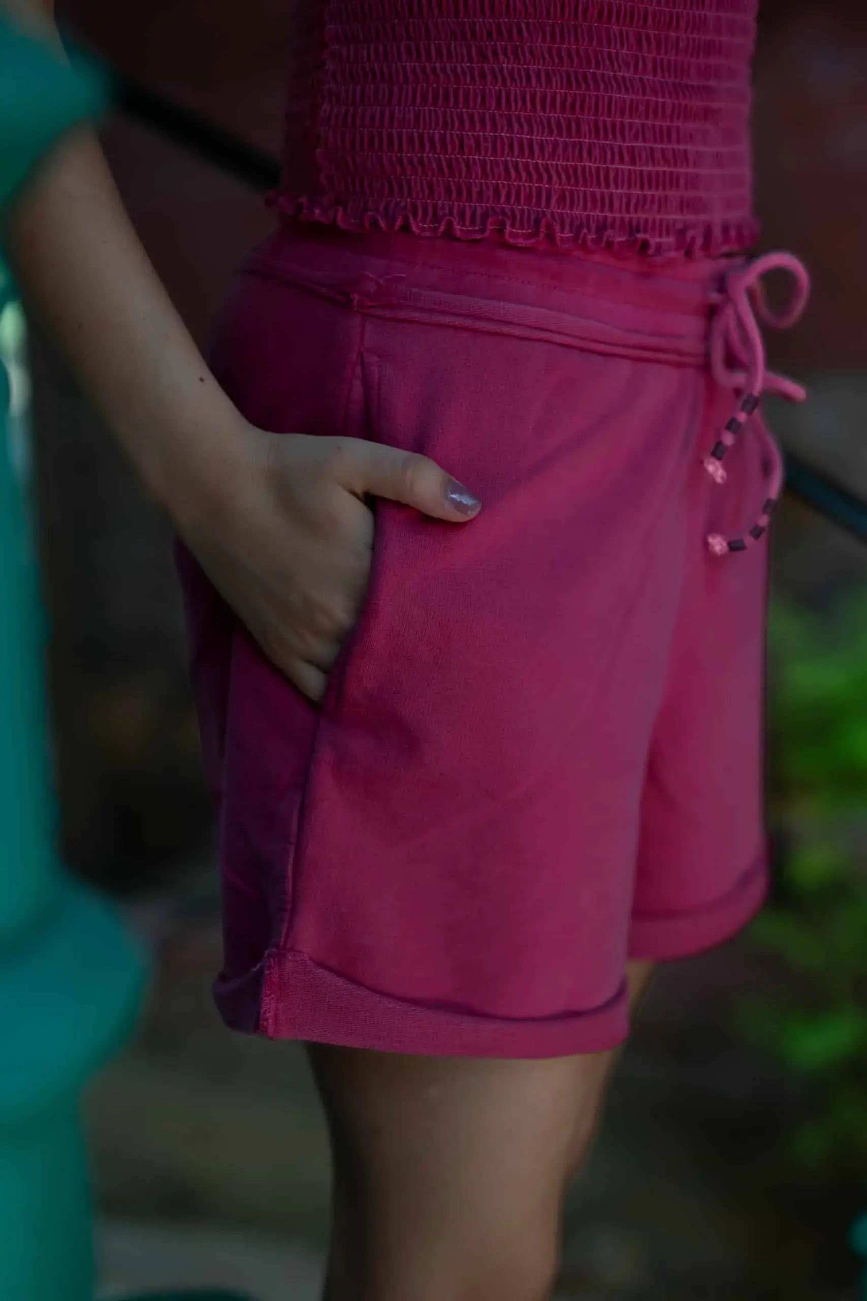 Bluebell Shorts (Fuchsia) - PURPLE POTATO