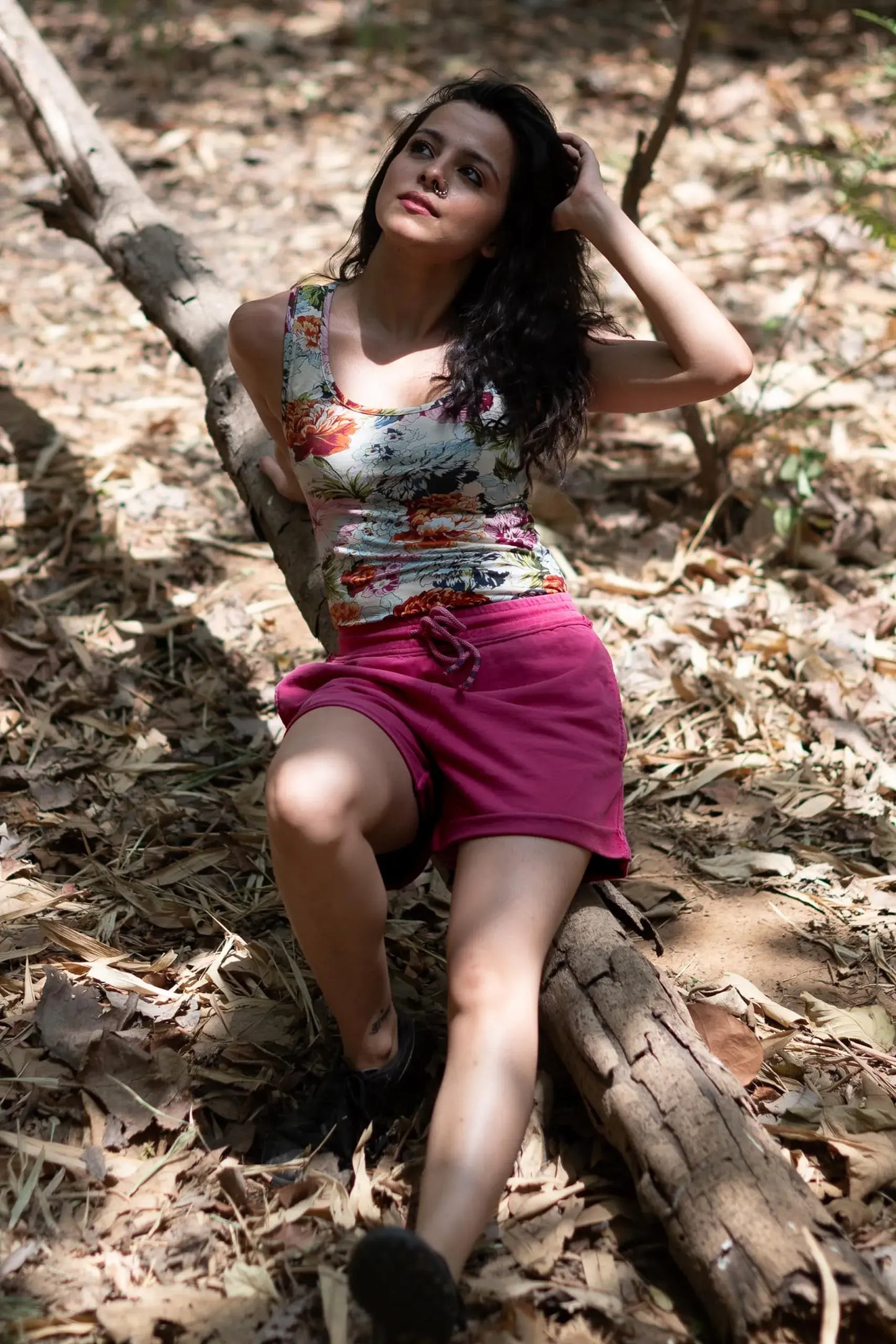 Bluebell Shorts (Fuchsia) - PURPLE POTATO