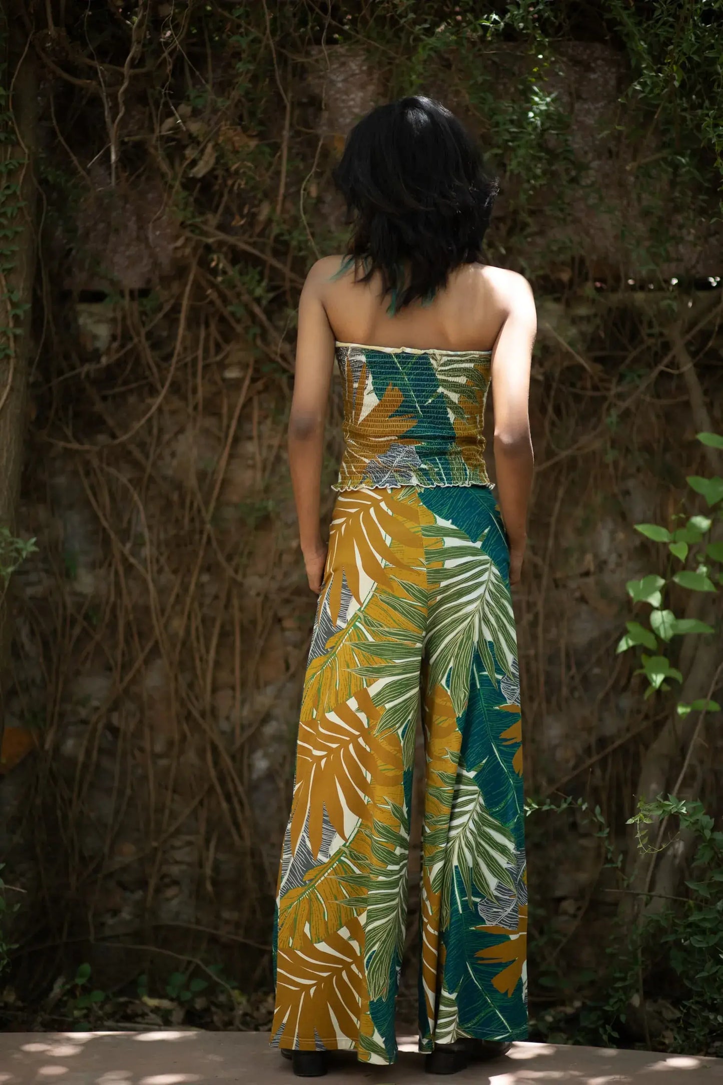 Buttercup Pants (Jungle Print) - PURPLE POTATO
