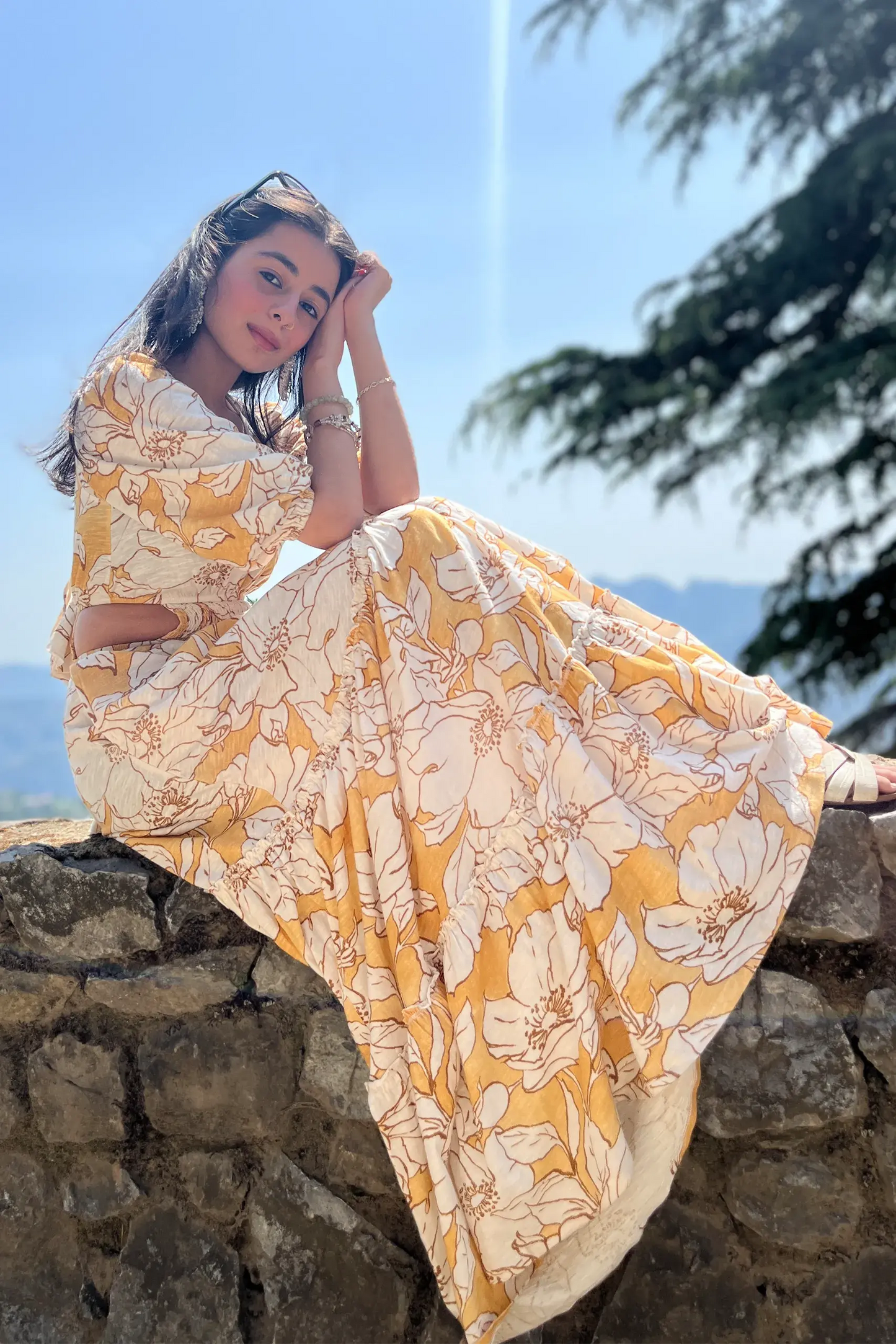 Billy Button Long Maxi Dress - PURPLE POTATO