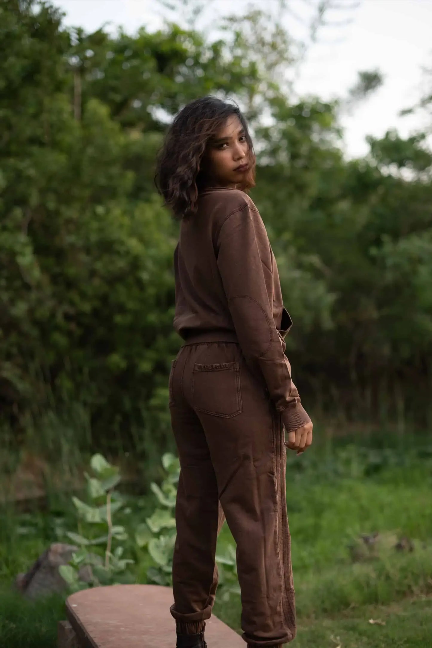 Chamomile Sweatshirt (Cocoa) - PURPLE POTATO