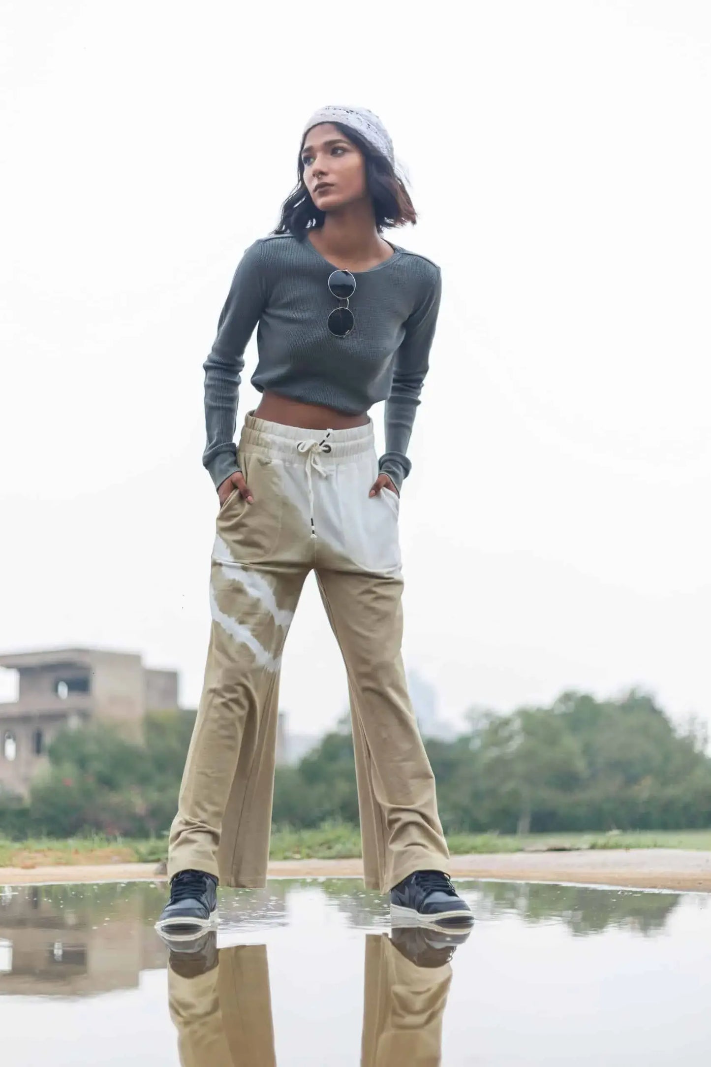 Cherry Blossom Pants (Henna) - PURPLE POTATO