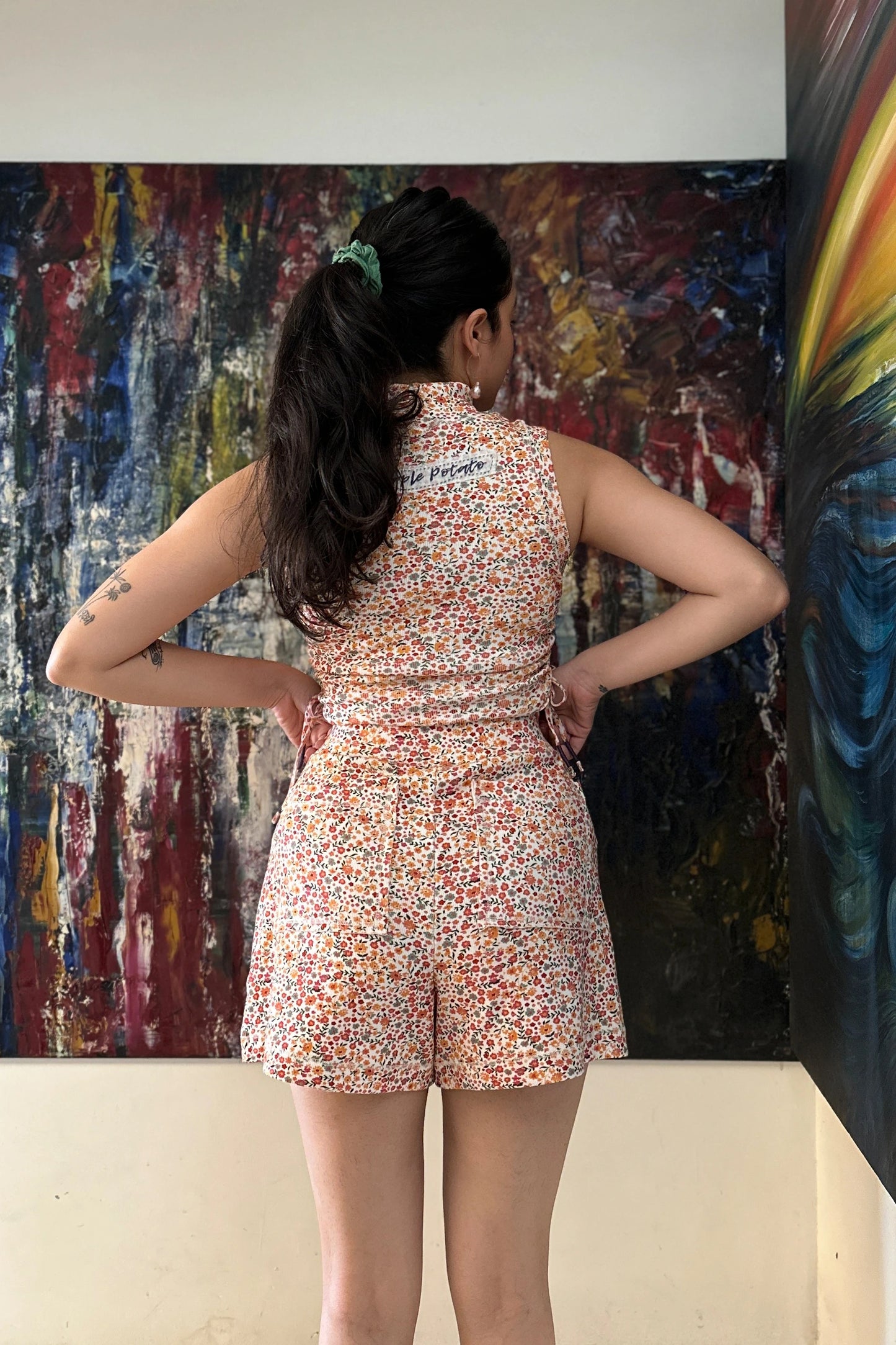 Clover Antique Shorts (Ditsy Print)