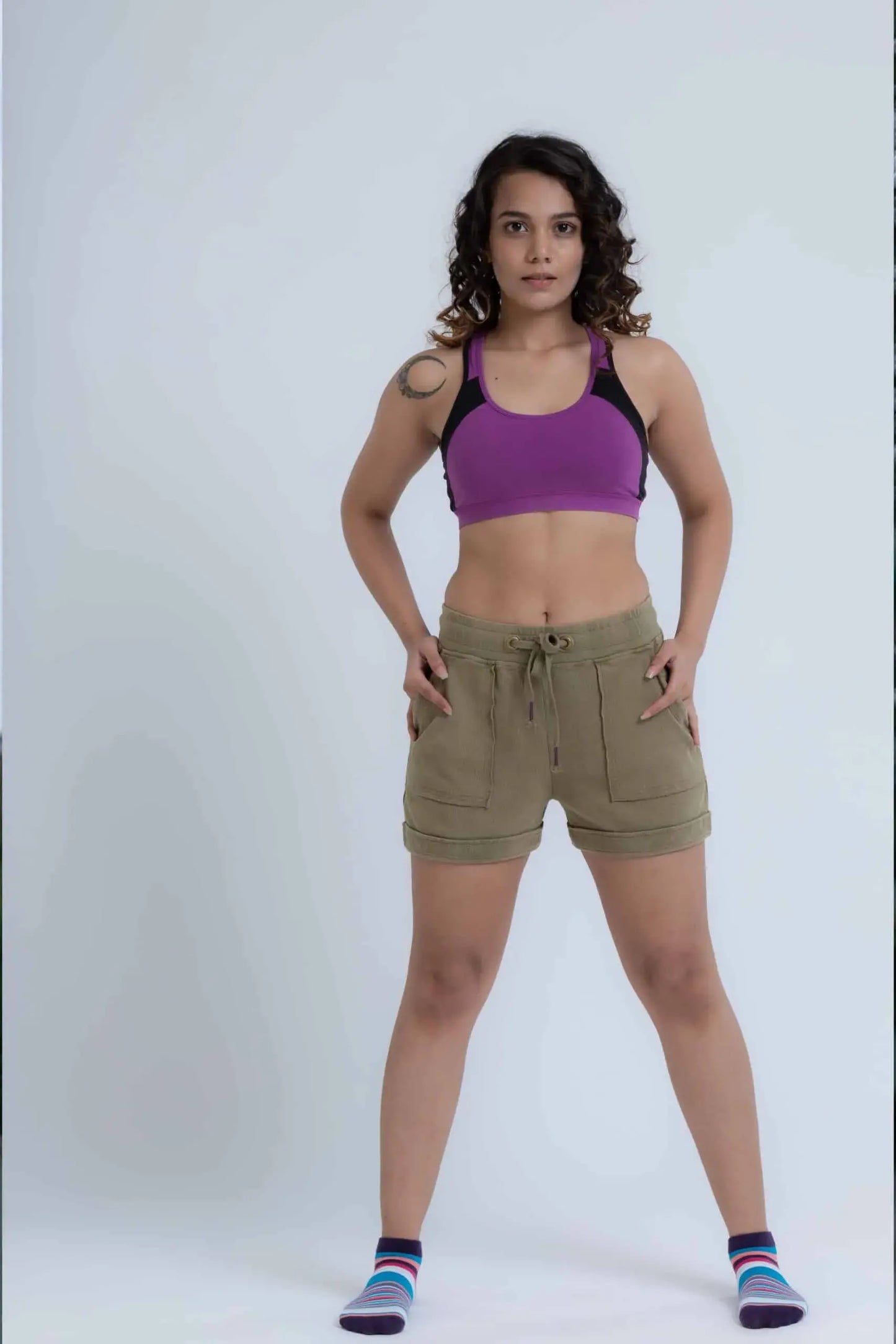 Clover Antique Shorts (Henna) - PURPLE POTATO