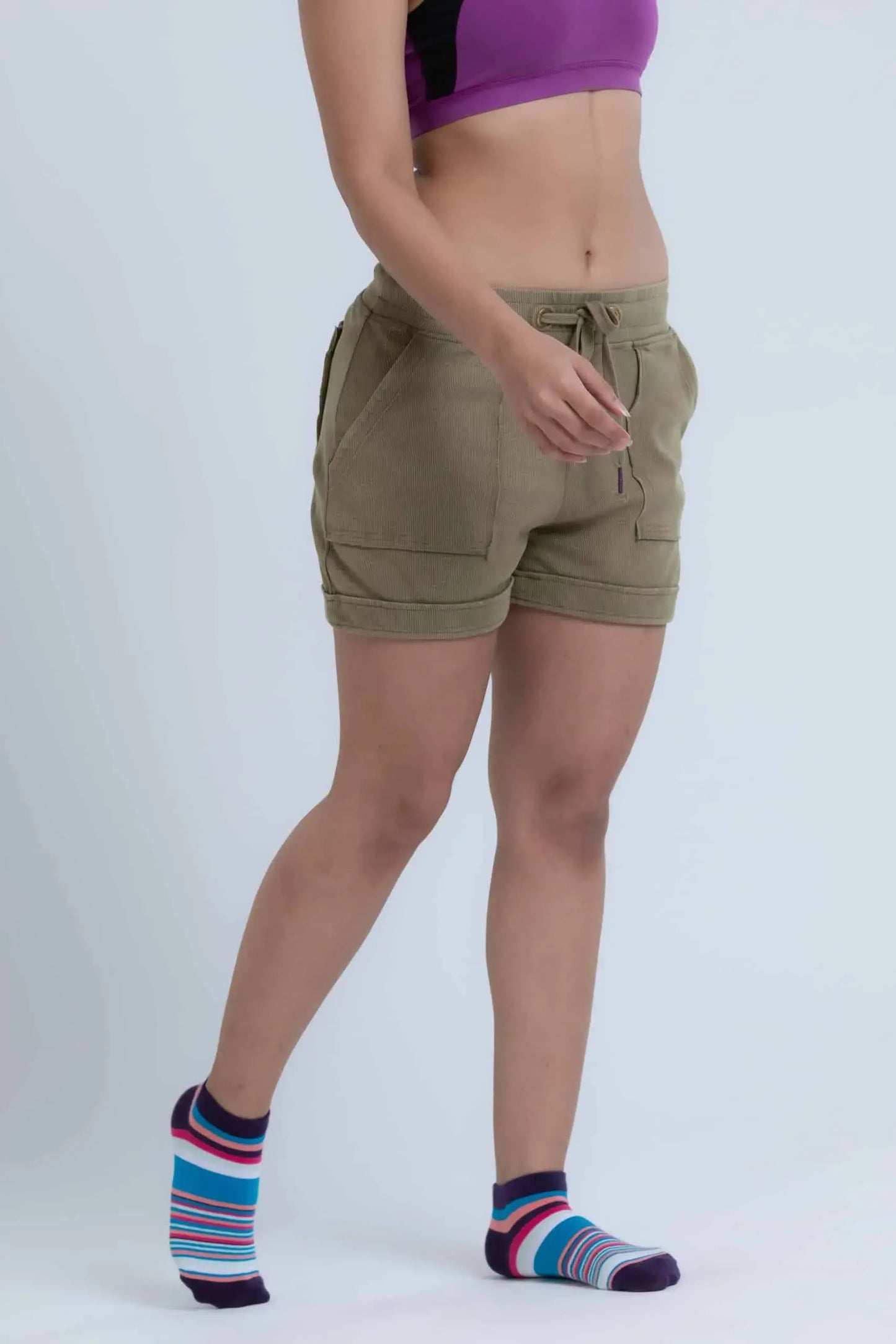 Clover Antique Shorts (Henna) - PURPLE POTATO
