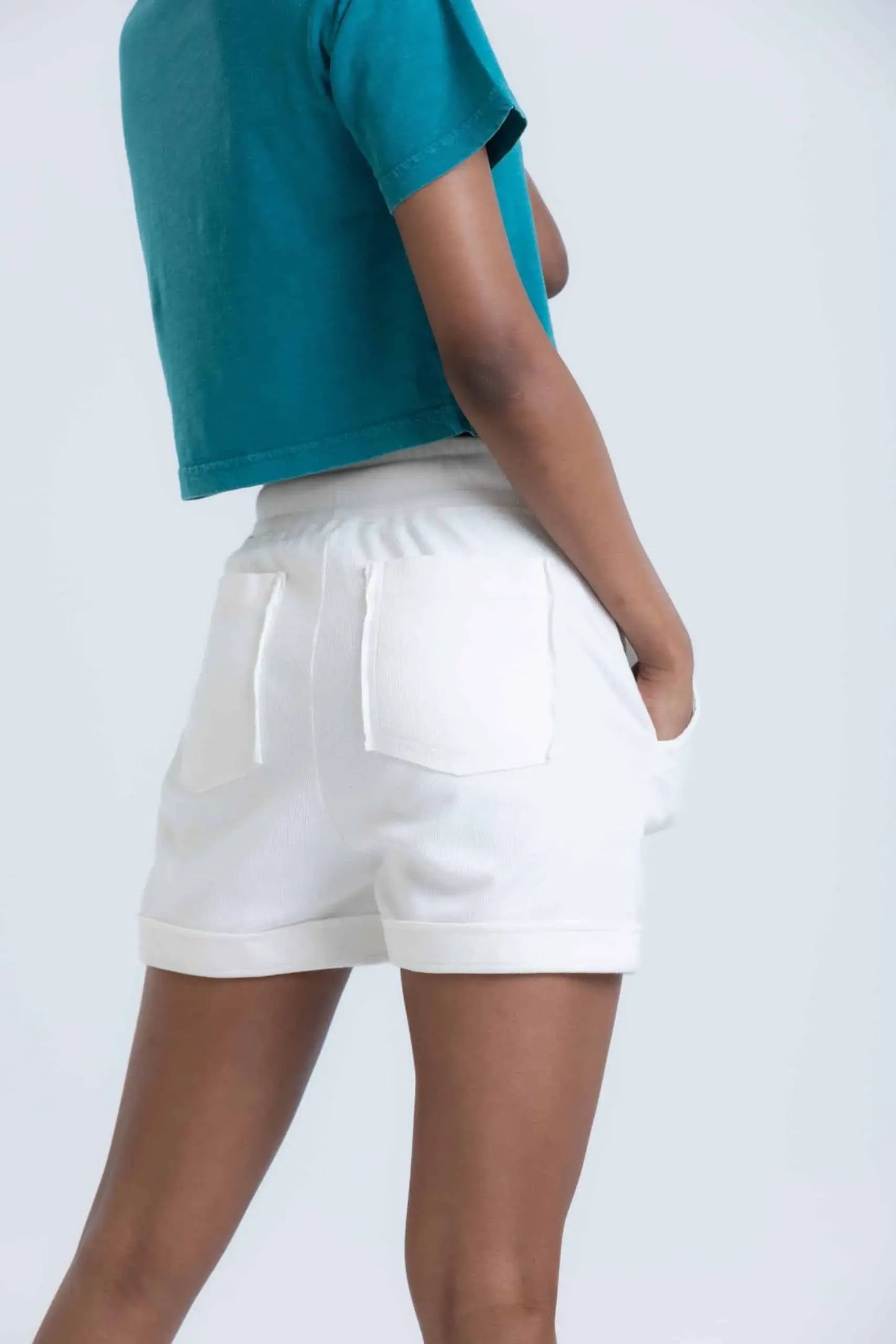 Clover Antique Shorts (Ivory) - PURPLE POTATO