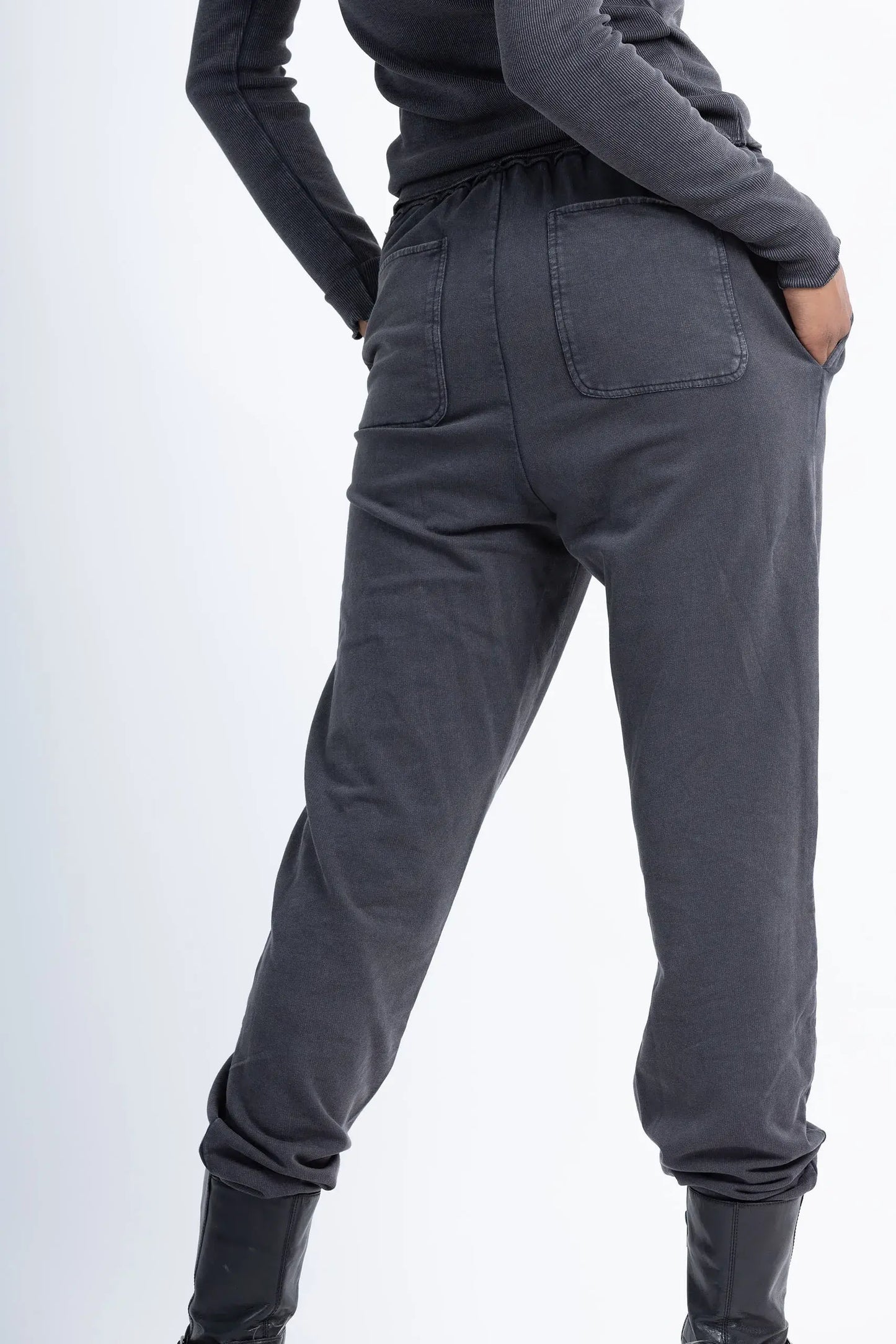 Forget Me Not Joggers (Charcoal) - PURPLE POTATO