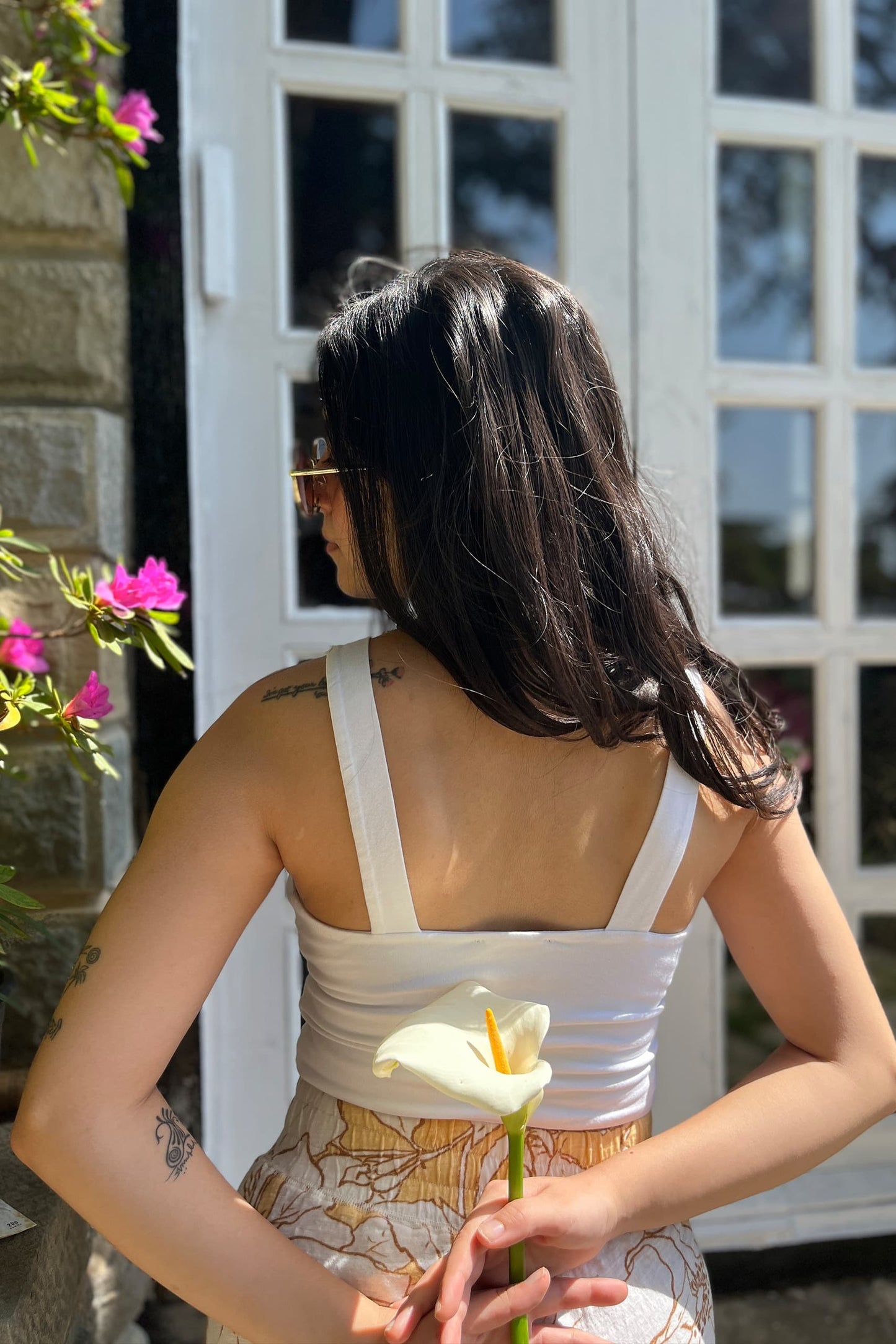 Gypsy Knot Top (Ivory) - PURPLE POTATO