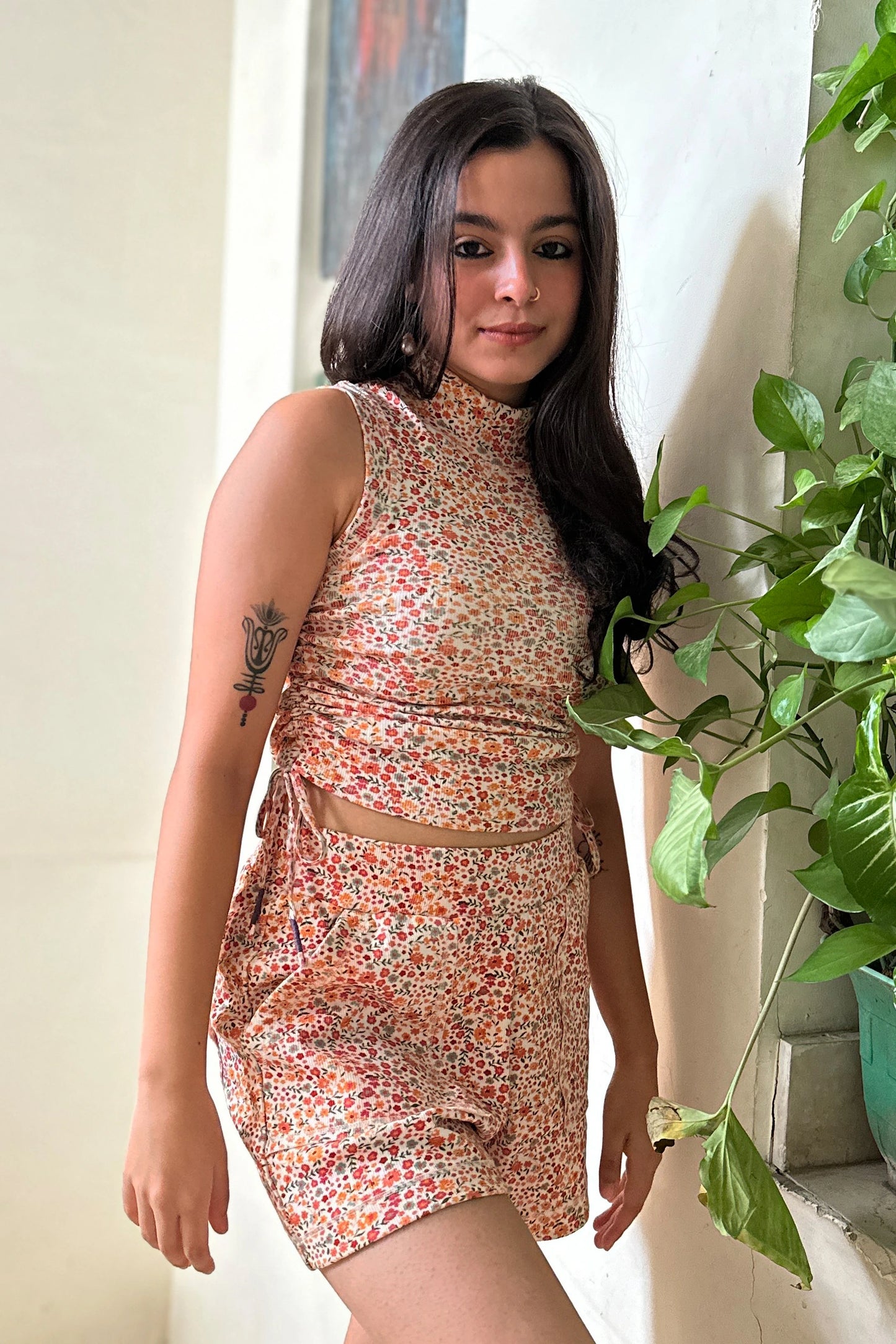 Marigold Top (Ditsy Print)