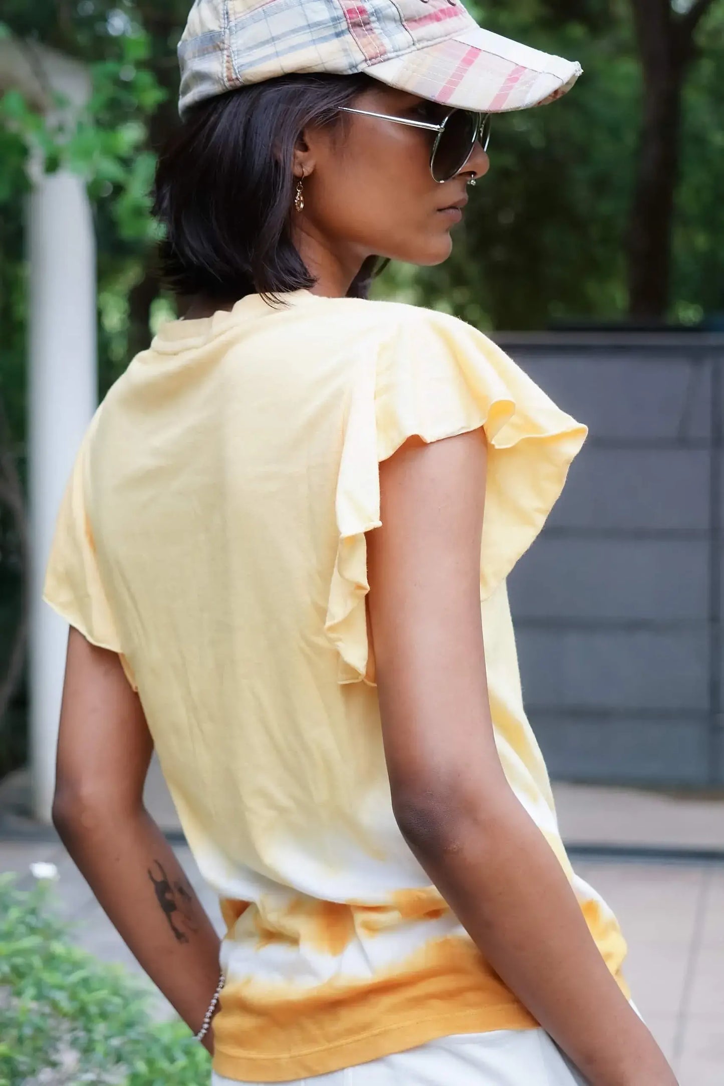 Pansy Tie-Dye Top (Mango) - PURPLE POTATO