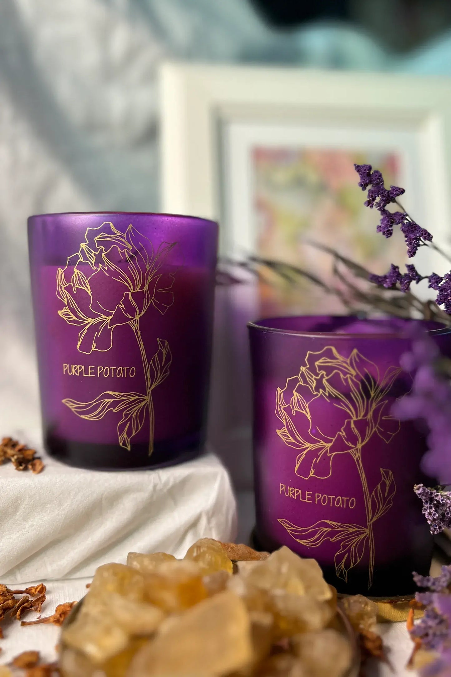 Petals & Peppers Garnet Candle - PURPLE POTATO