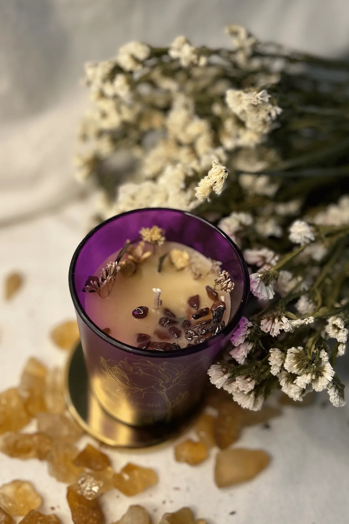 Petals & Peppers Garnet Candle - PURPLE POTATO
