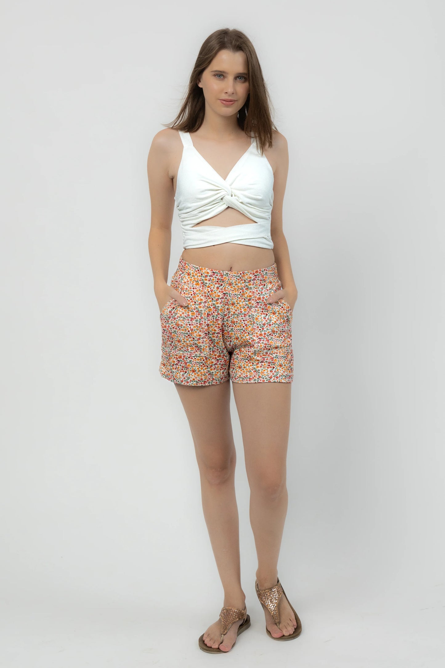 Clover Antique Shorts (Ditsy Print)