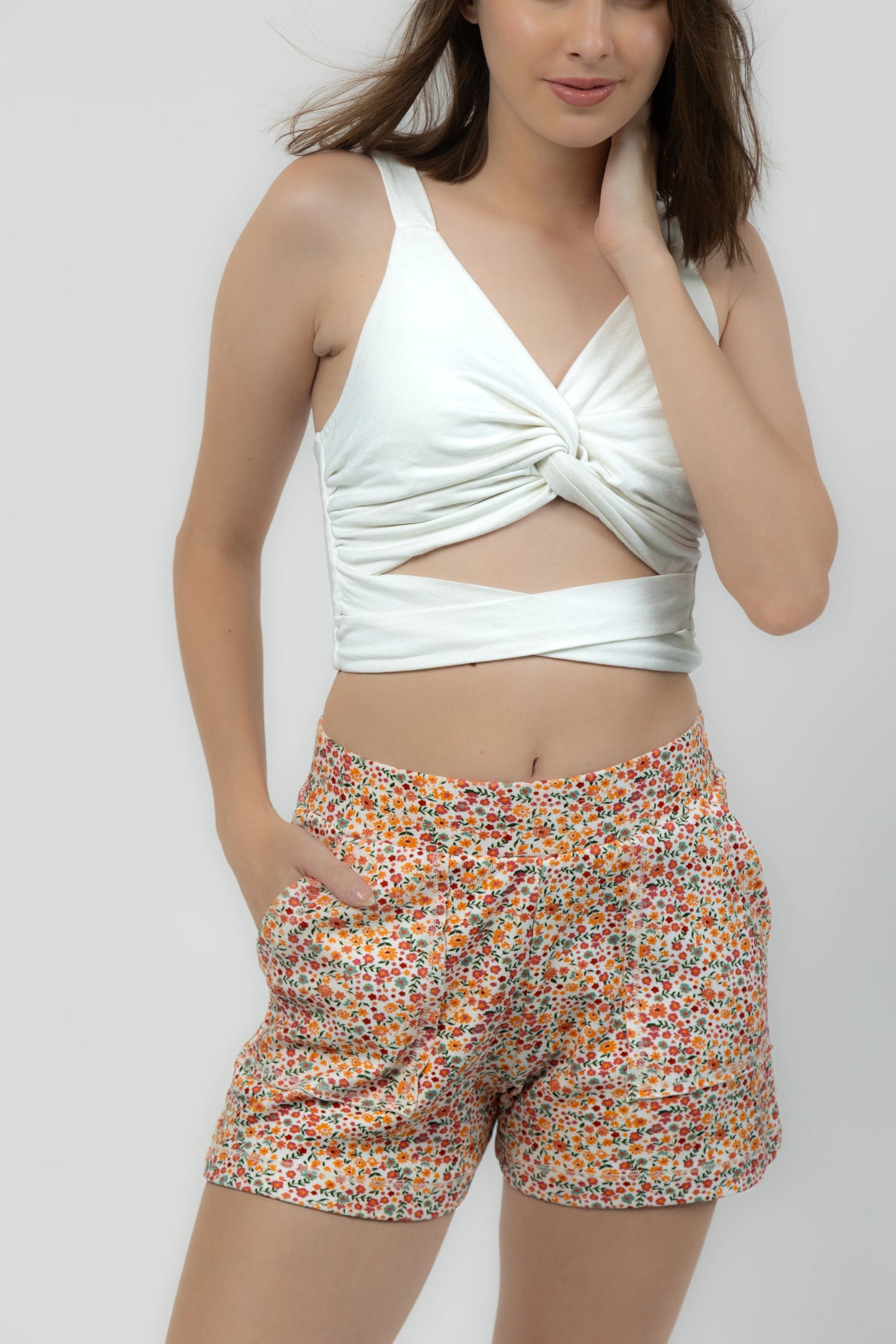 Clover Antique Shorts (Ditsy Print)