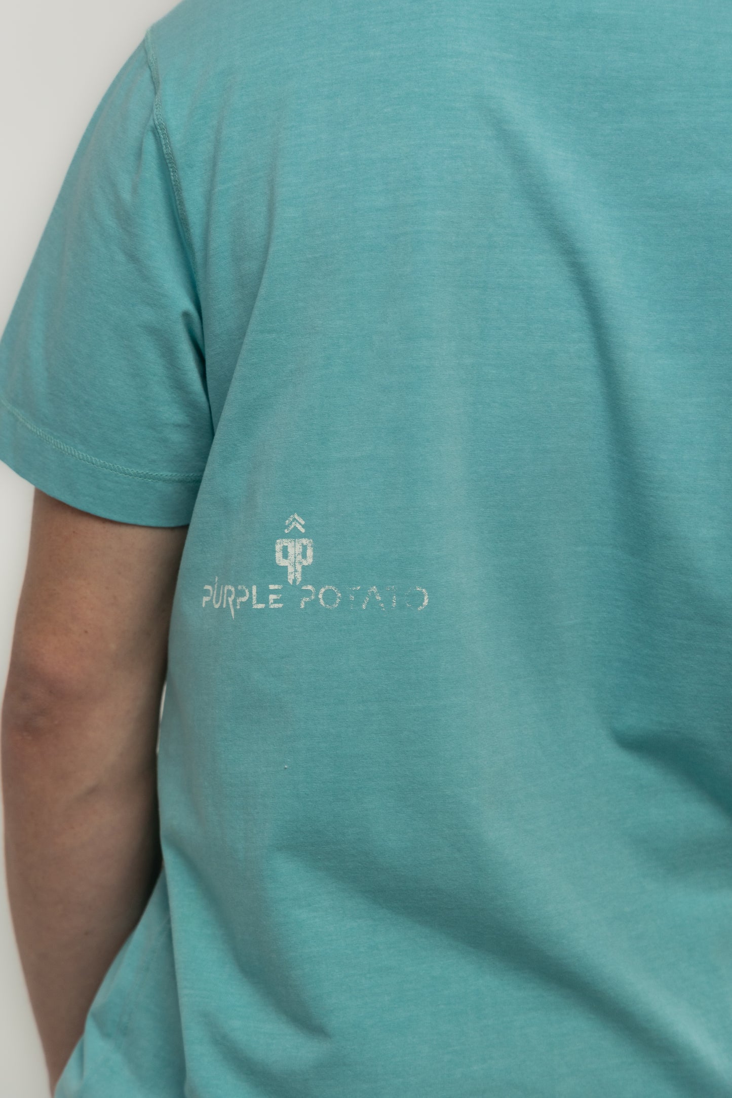 Men's Relaxed Fit Crew Neck Tee (Turquoise)