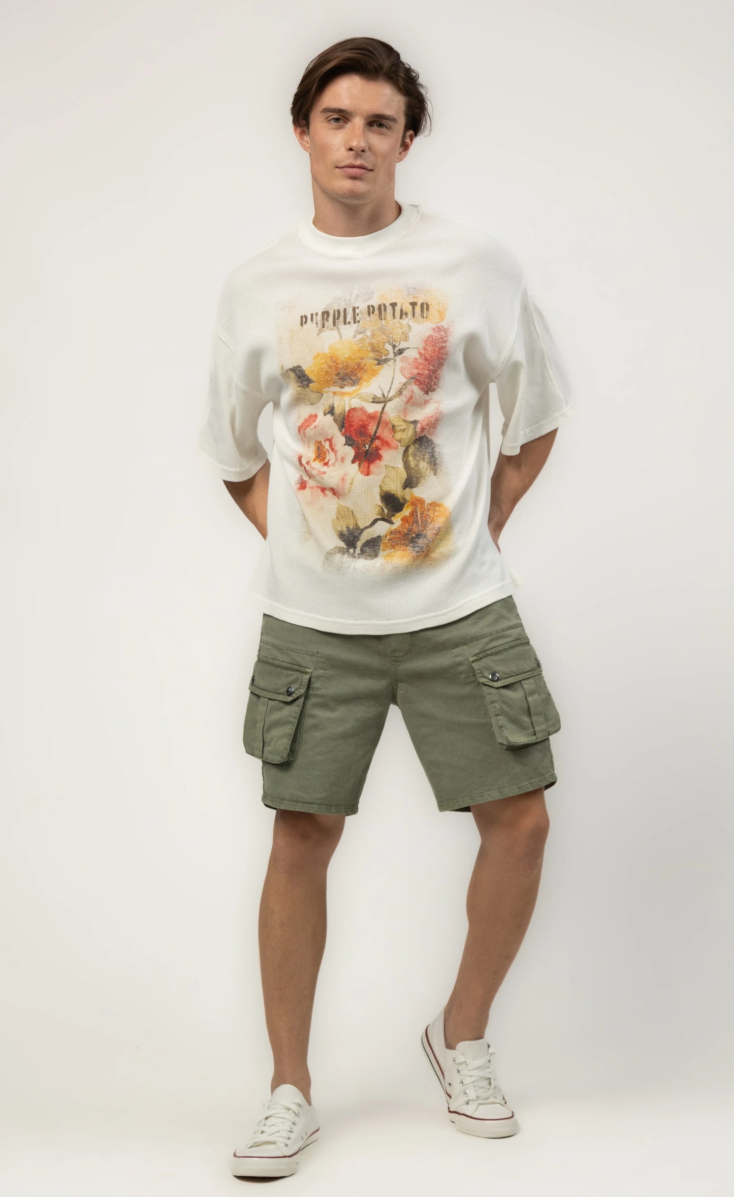 Vintage Floral Waffle Tee