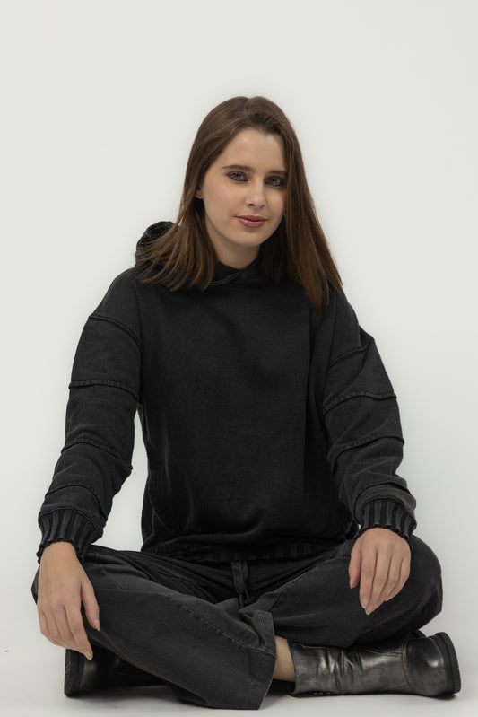 Bamboo Cotton Thick Rib Hoodie