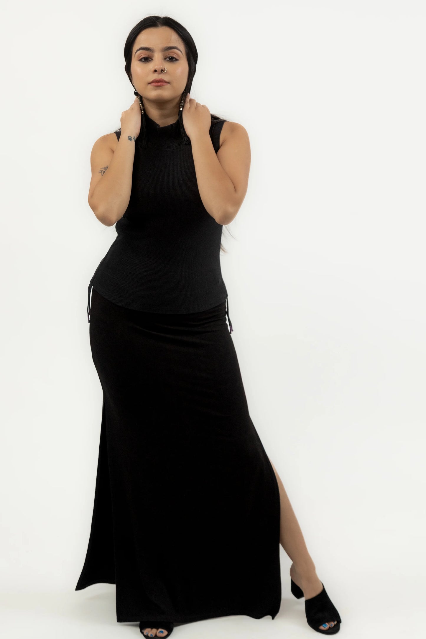 Grace Long Slit Skirt