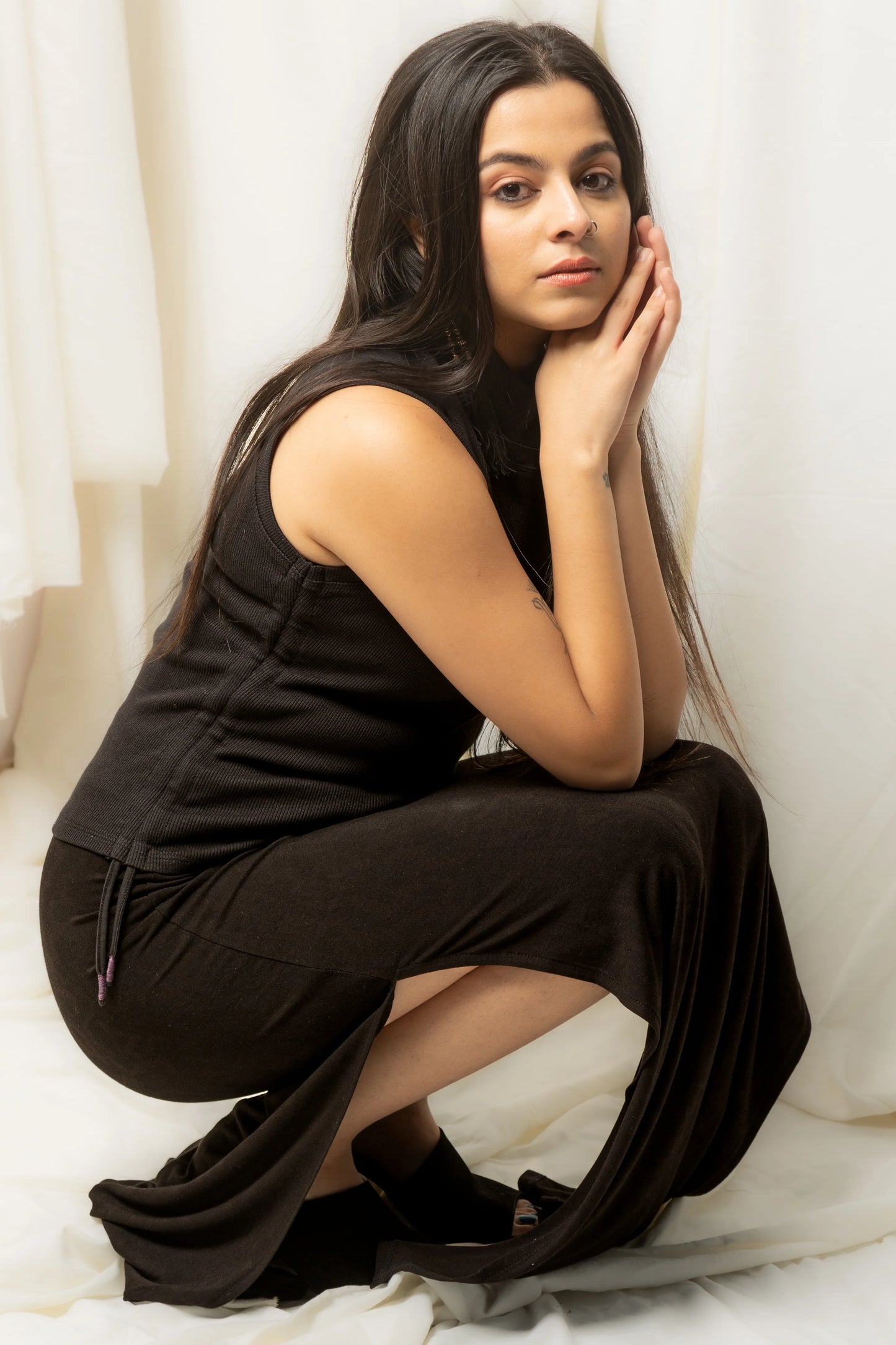 Grace Long Slit Skirt