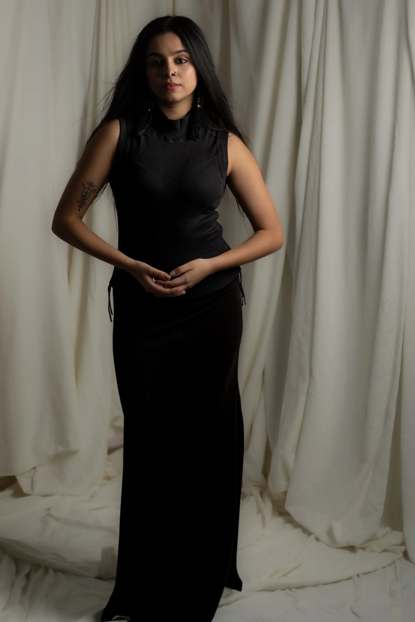 Grace Long Slit Skirt