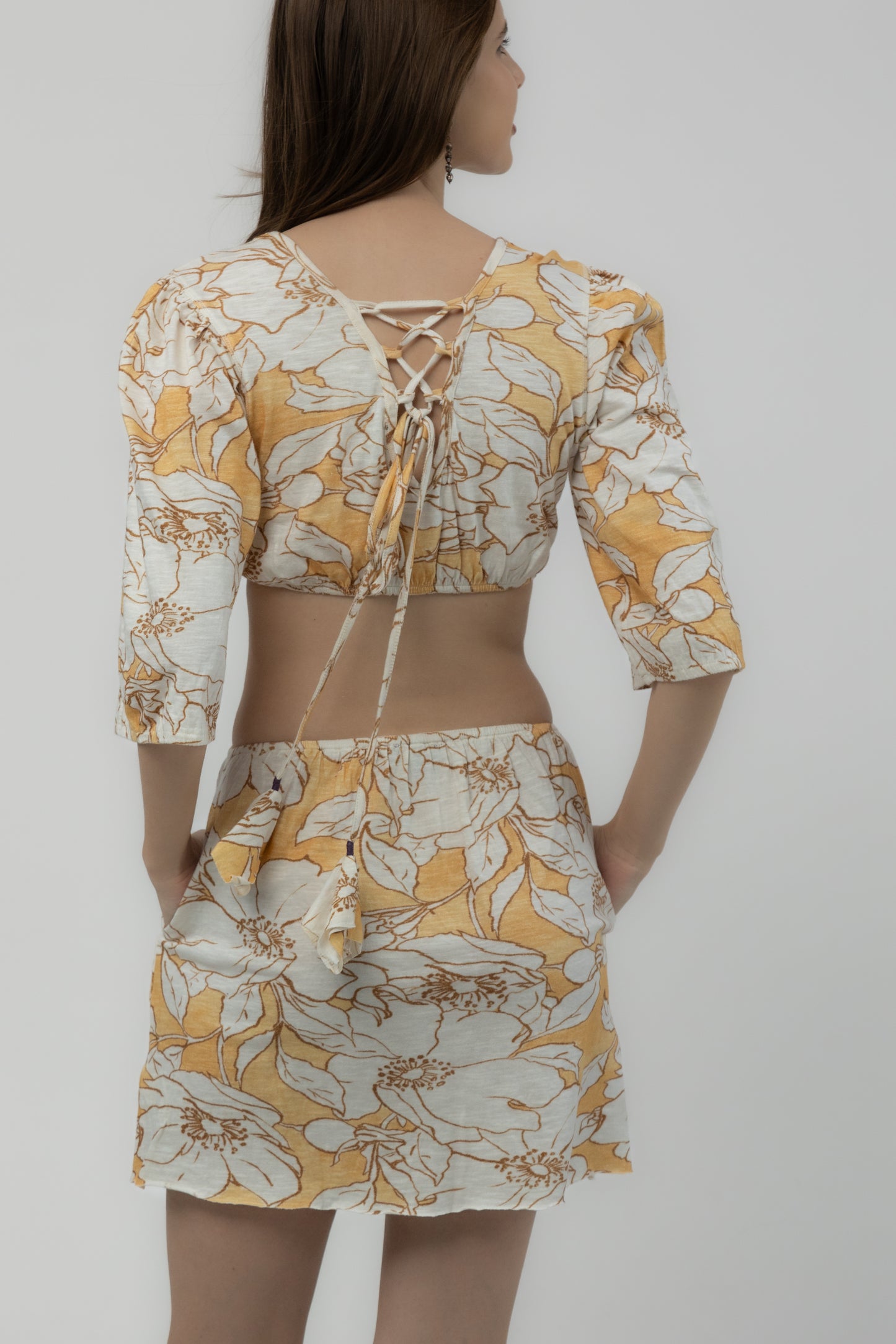 English Rose Top & Mini Skirt Co-Ord Set
