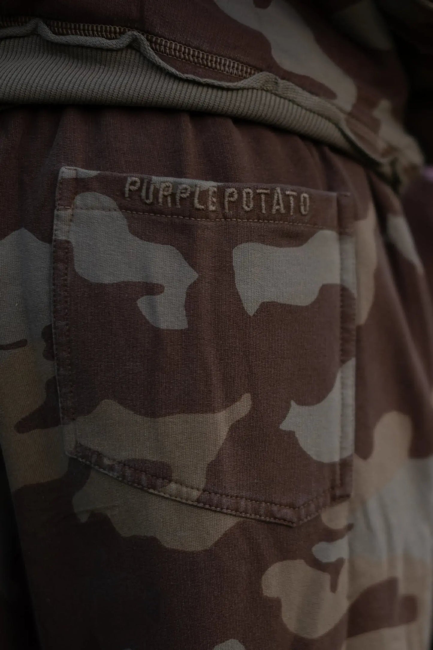 Snowdrop Jogger (Camo Print) - PURPLE POTATO