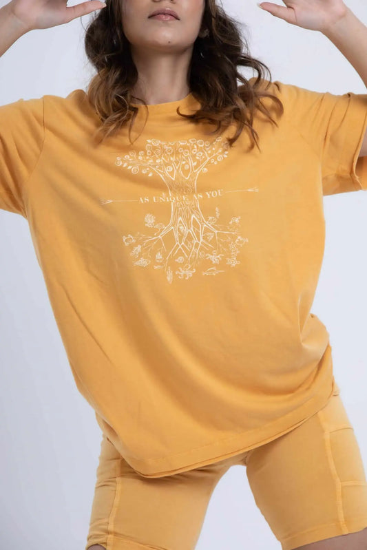 Sunflower Tee (Mango) - PURPLE POTATO