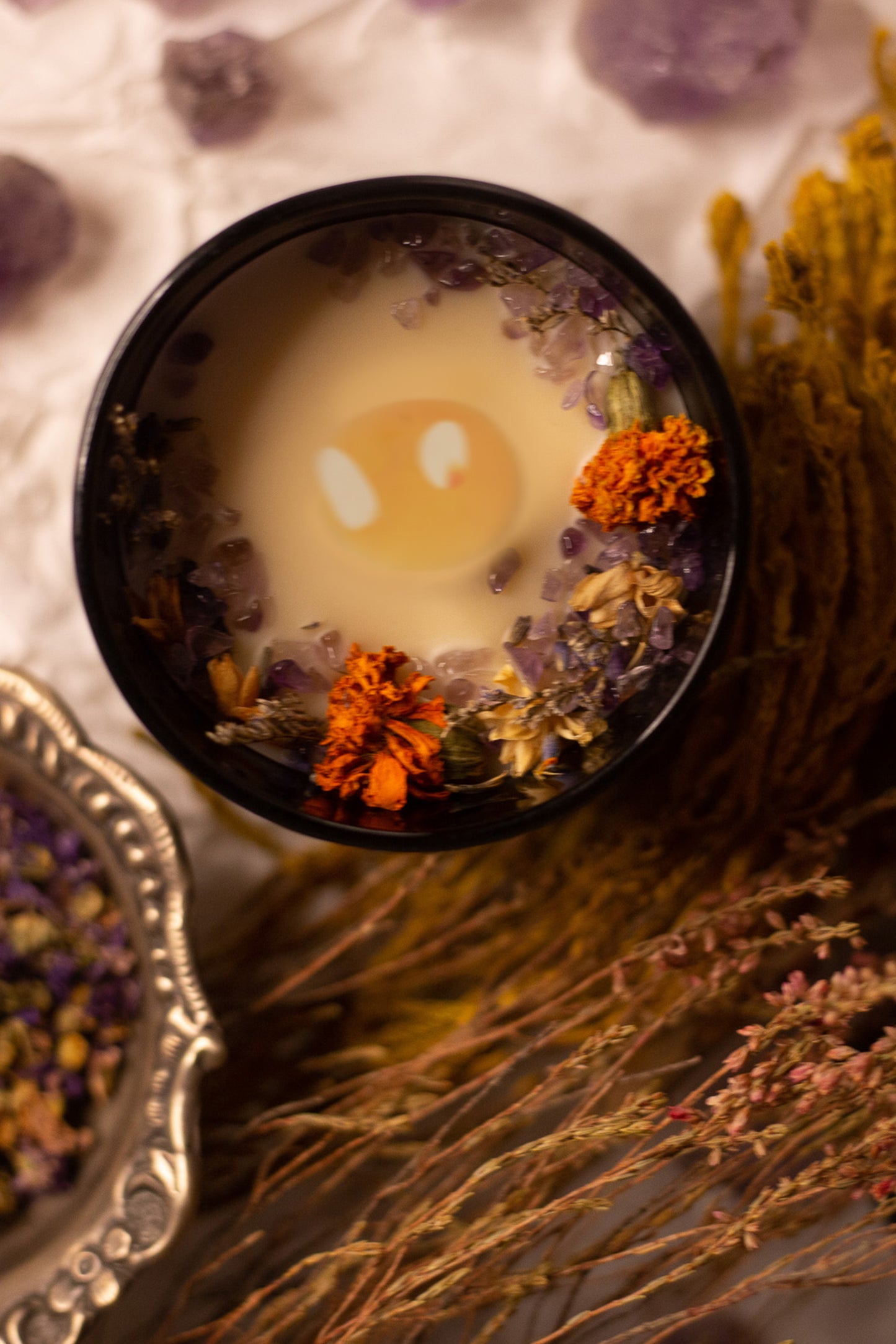 Peace Within Amethyst Candle (Purple Jar)