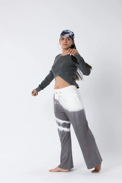 Cherry Blossom Pants (Grey) - PURPLE POTATO