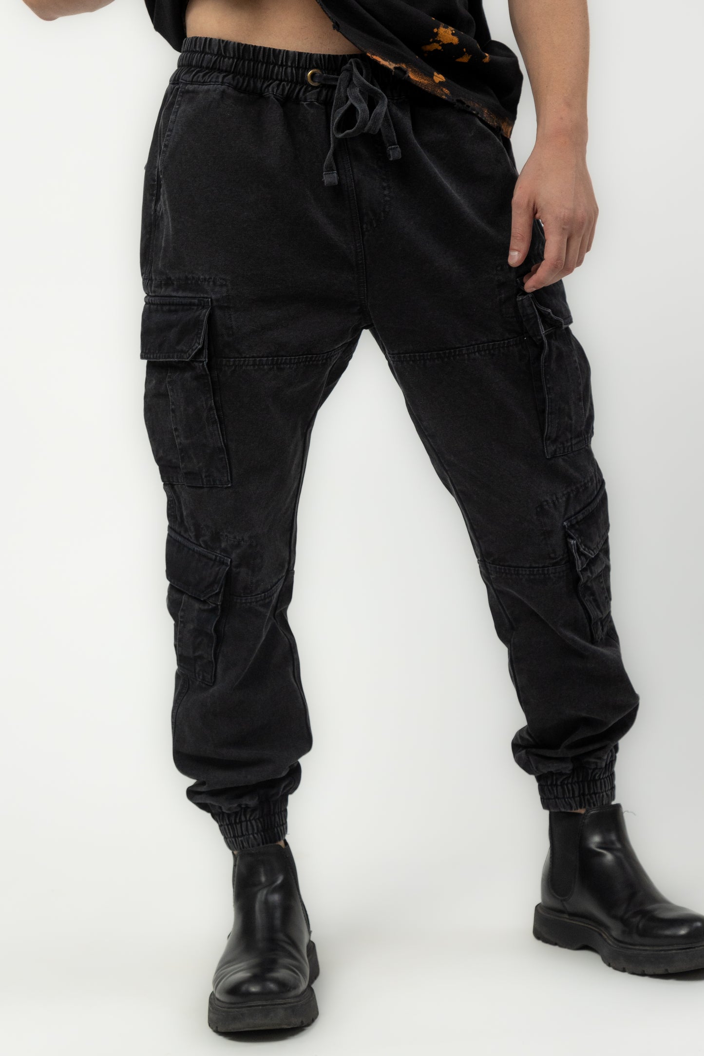 Dark Skies Cargo Canvas Joggers