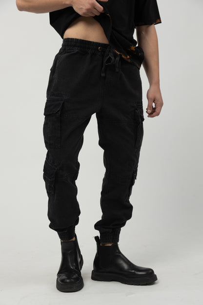 Dark Skies Cargo Canvas Joggers