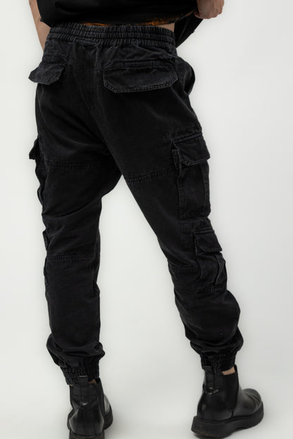 Dark Skies Cargo Canvas Joggers