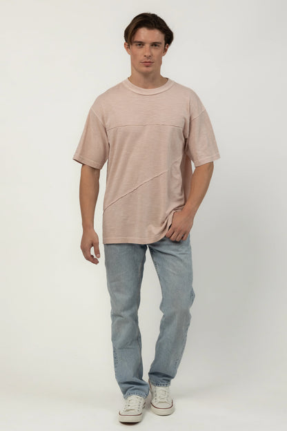 Salmon Raw Edge Tee