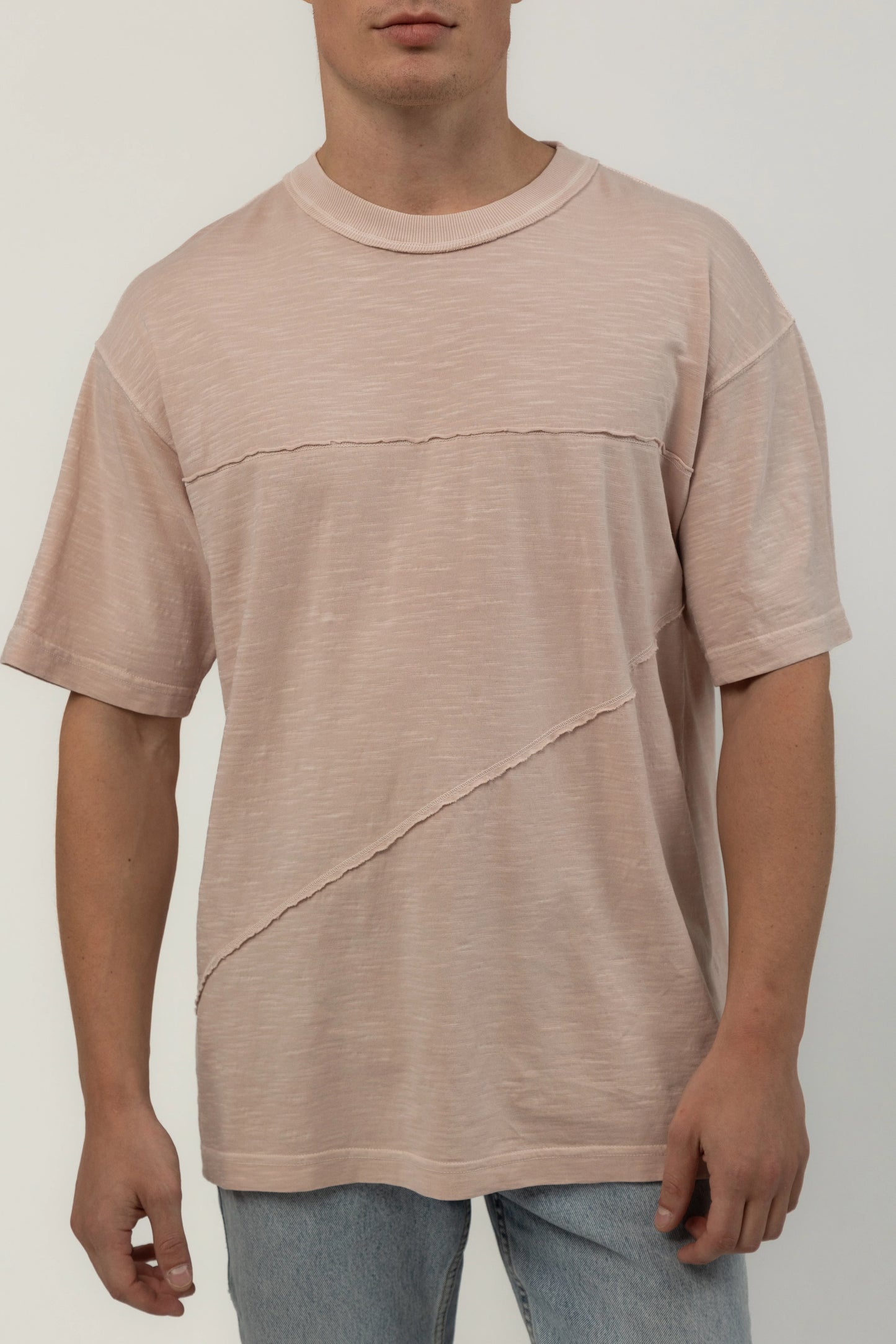 Salmon Raw Edge Tee