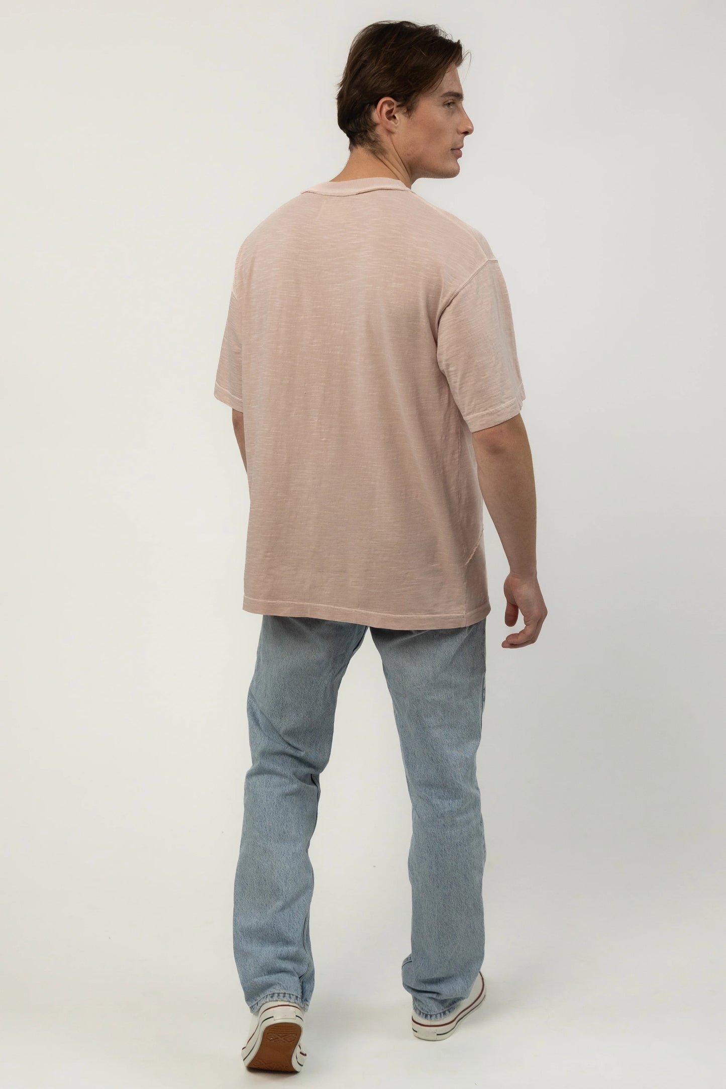 Salmon Raw Edge Tee