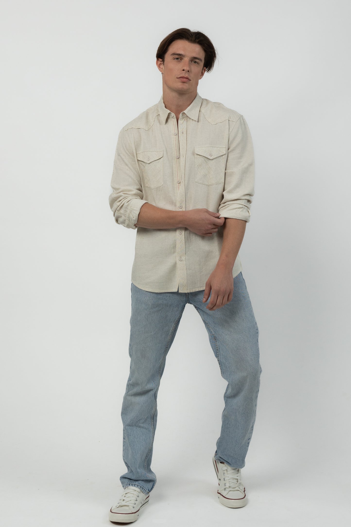 Men's Linen Work Shirt