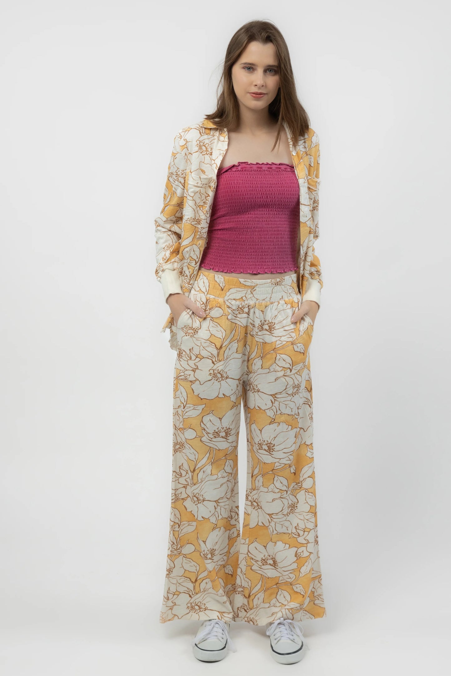 Camellia Pants (English Rose Print)