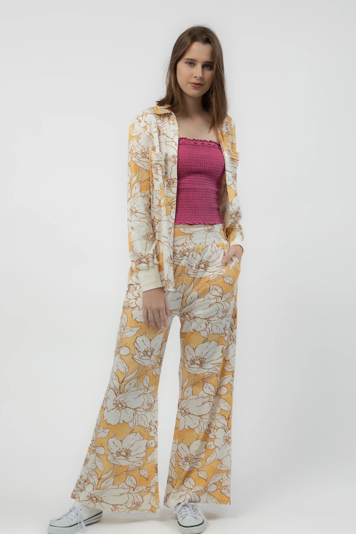 Camellia Pants (English Rose Print)