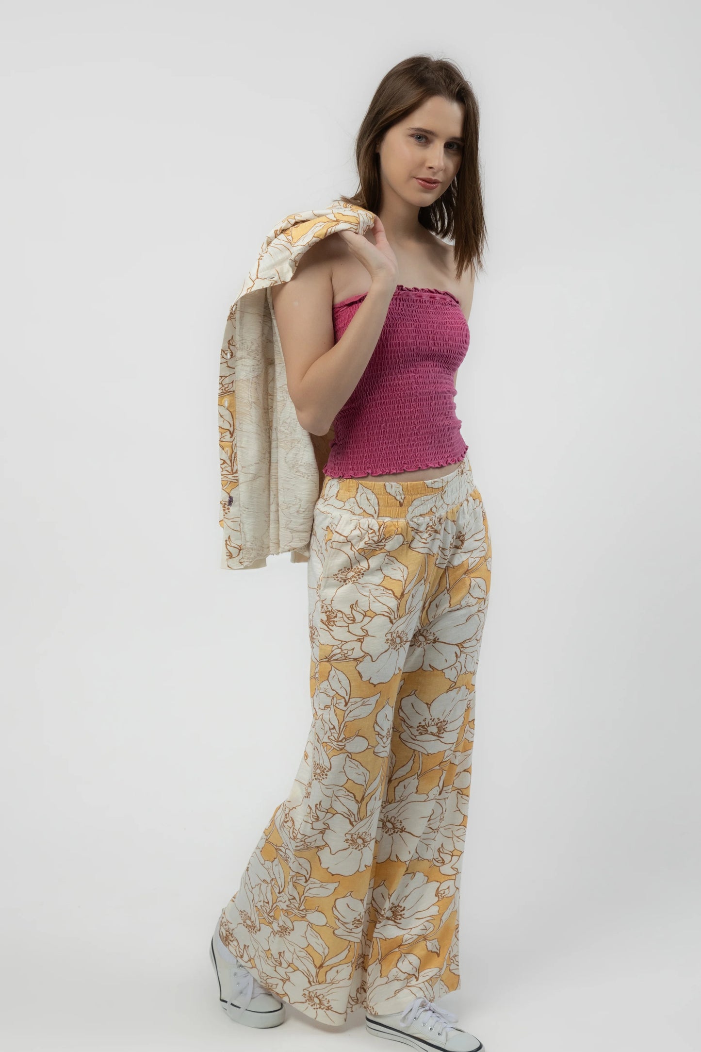 Camellia Pants (English Rose Print)