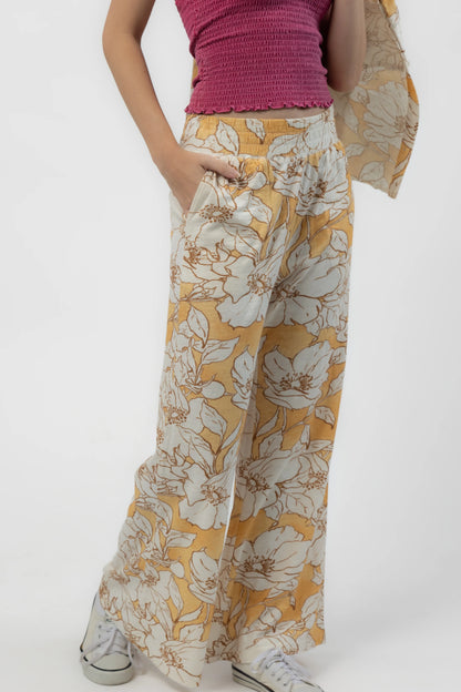 Camellia Pants (English Rose Print)