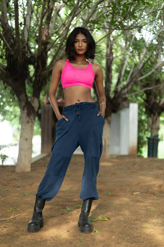 Snapdragon Joggers (Indigo) - PURPLE POTATO