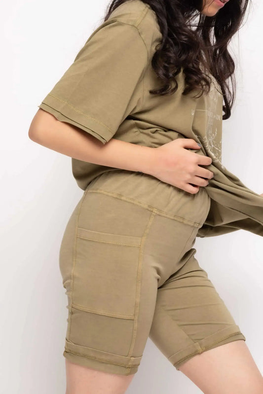 Stalk Cycling Shorts (Henna) - PURPLE POTATO