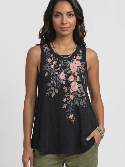 Wildflower Slub Jersey Tank